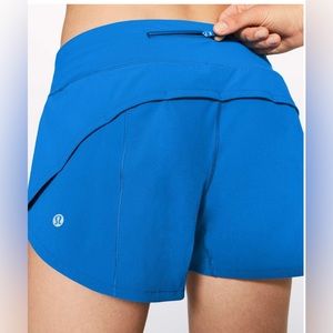 Lululemon Speed Up Short (Long 4") in Amalfi Blue Size 6